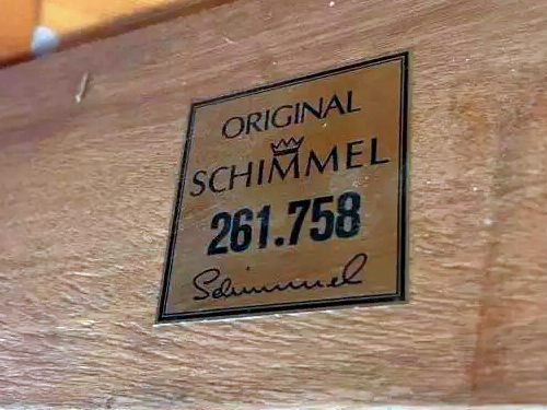 schimmel baby grand piano serial number